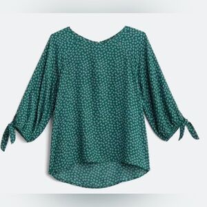 Papermoon Stitch Fix Larie Tie Sleeve Blouse Size Large